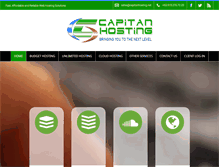 Tablet Screenshot of capitanhosting.com
